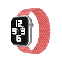 Apple Uyumlu Watch 42mm Ayarlı Solo Silikon Kordon Saat Değildir - Pembe/