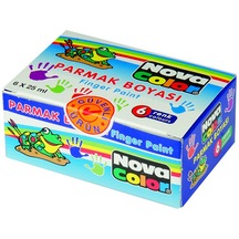 Nova Color Parmak Boyası 6 Renk x 25 ML