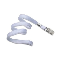 KRAF KART ASKI İPİ METAL KLİPSLİ 50 Lİ BEYAZ 510G