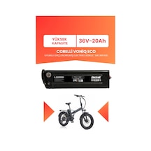 Corelli Voniq Eco Uyumlu 36v 20ah Elektrikli Bisiklet Bataryası Siyah