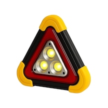 Vıvaluxe Dp-209 Şarjlı Led Üçgen Reflektör Stop Lambası, Çok Fonksiyonlu Acil Durum Uyarı Işığı, Usb Şarj E