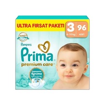 Bebek Bezi Premium Care 3 Numara 96 Adet Ultra Fırsat Paketi