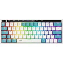 Gameagle 64 Tuşlu Rgb 3 Modlu Gaming Klavye Bluetooth + 2.4g + Type-c Şarjlı N-key Rollover, Anti Ghosting Oyuncu Klavyesi