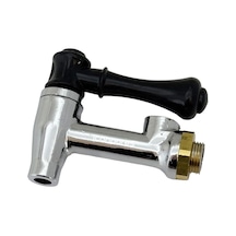 Semaver İle Uyumlu Musluk Göstergeli, Dıştan Dişli, Contalı, Demir, Kazan Musluğu 9x7,5cm