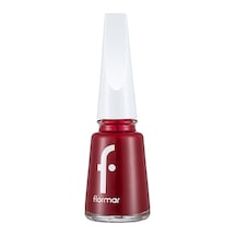 Flormar Nail Enamel Uzun Süre Kalıcı Besleyici Oje - 406 Dark Red - 8 Adet Tarı
