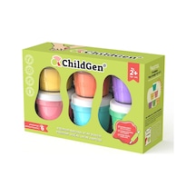 Childgen 125 Gr 6'lı Pastel Glitter Hamur Seti Çok  Renkli