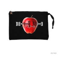 Zepplin Giyim Death Note Apple Siyah Clutch Astarlı Cüzdan / El Çantası