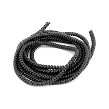 Kablo Kordon Koruyucu Spiral Sarma Kılıf Koruma Black Pearl Standart