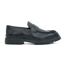 Tuna Hakiki Antik Deri Eva Taban Loafer Model Erkek Ayakkabı - 4460 Siyah