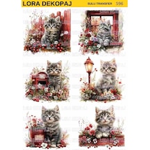 Lora Dekopaj Sulu Transfer Kağıdı - 596 25x35 Cm