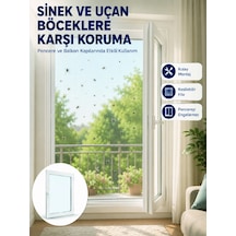 Pencere Ve Balkon İçin Tek Kanatlı Kolay Takılan Sineklik Standart
