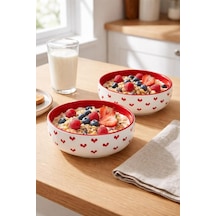 El Yapimi Seramik Salata Kasesi, Yulaf Granola Ve Kahvaltı Kasesi, Zindeliklı Beslenme Ve Diyet Kabı, Smoothie Bowl, Diğer