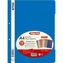 Bigpoint Eco PP A4 Telli Dosya Mavi 20'li 1000 Adet