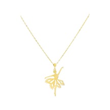 Balerin 14 Ayar Altın Kolye Sarı