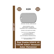 Özel Üretim Künye Ve Yazımı Askeri Aksesuar Asker Malzemesi Çok Renkli