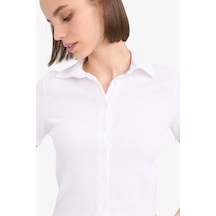 DeFacto Coool Fitted Bürümcük Kısa Kollu Gömlek D4520AX25SMWT34