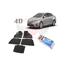 Toyota Corolla Uyumlu 2013 2014 2015 2016 2017 2018 4D Havuzlu Paspas 4D Havuzlu Paspas-Siyah