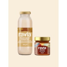 2'li Ürün - Ravla Badem İçeceği Konsantresi - 250g/ Ravla Salgı Balı Meşe Kaynaklı - 250g