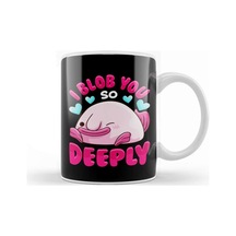 Adorable I Blob You So Deeply Cute Blobfish Pun Kupa Bardak Porselen Karışık