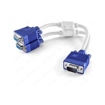 Yüksek Kalite Vga Çoklayıcı Monitör Kablosu 1 Giriş 2 Çıkış