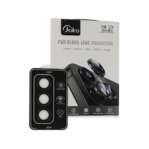 Joko Samsung Galaxy Uyumlu S24 Pvd Metal Kamera Lens - Siyah Belirtilmemis