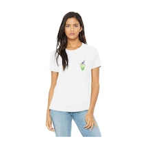 Watercolor Dragonfiy Kadın Beyaz Tshirt