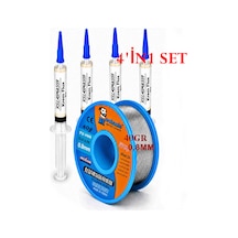 Elektronik Lehimleme Seti Mechanic Ty-v668 0,8 Mm 40gr Lehim Teli Ve 4in1 Flux Lehim Toplama Seti Tk13