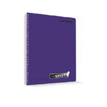 I'am Smart Plastik Kapak Spiralli 40 Yaprak Kareli A4 Defter 12'li Paket