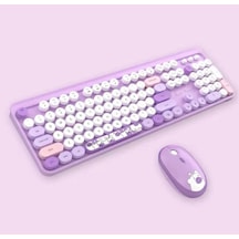 Hello Bear Mor Klavye Mouse Set Diğer
