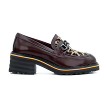 Tuna Hakiki Deri Eva Taban Loafer Kadın Ayakkabı - Z263244 Bordo