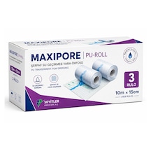 Maxıpore Pu-roll Şeffaf Su Geçirmez Yara Örtüsü 10m 15cm 3 Rulo