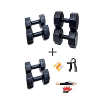 Ps Spor 3 Çift Dambıl Set 3 Kg + 5 Kg + 7 Kg + Eldiven Ayarlanabilir Sayaçlı Yay Ve Atlama İpi