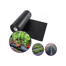 Çilek Mulch Naylonu 100 Cm X 1000 Metre Siyah Taban Örtüsü Pidok Çilek Mulch 30 Micron Uv Li Sebze Naylonu