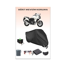 Siyah Honda Cbf 1000 Için Kilit Uyumlu Motosiklet Branda, Güvenli, Su Geçirmez