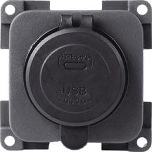 Obus Karavan Cbe Type-c + 3a Usb-a Kapaklı Şarj Soketi Mp2usbc/g 12v 3a