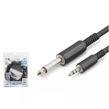 5 Metre Trs 6.5mm Jack To Aux 3.5mm Jak Enstrüman Gitar Kablo