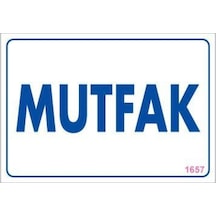 Mutfak Uyarı Levhası 17,5x25 Kod:1657 - Elwm-292182