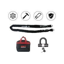 Gp Ctvr-a Universal 1.5 Mt 10 Mm Kesilmez Motosiklet Zinciri Ve Kilidi