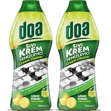 Doa Sıvı Krem Temizleyici Limon Kokulu 750 Ml Vegan X 2 Adet 2'li Set