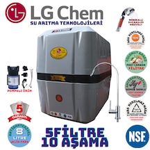 Lg Chem Cool Gri Siyah 8lt 5fl Pompalı 10 Aşama Su Arıtma Cihazı