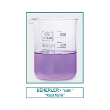 İSOLAB 025.01.150 beher - cam - kısa form - 150 ml (10 adet)