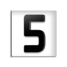 15 Cm Yapışkanlı Kapı Numarası No: 5 - Paslanmaz Dış Mekan Daire, Villa Ve Bina Numaratörü