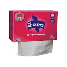 Reference El Yüz Havlusu 2 Katlı 100'lü X 24 Paket Kırmızı
