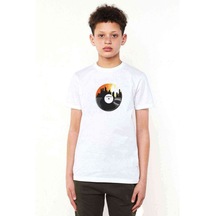 Silhouette Motown Baskılı Unisex Çocuk Beyaz T-Shirt