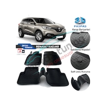 Renault Kadjar Havuzlu 3D Paspas Niken Siyah
