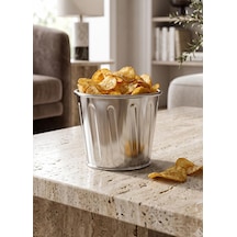 The Mia Cips Ve Popcorn Kasesi Krom 10 Cm