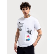 LOFT Regular Fit Erkek Tshirt K.kol Lf2035160 Q1.v1 Beyaz