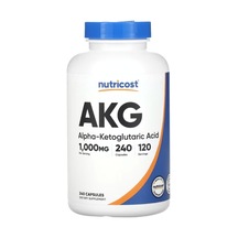 Nutricost, Akg Alpha-ketoglutaric Acid , 1,000 Mg, 240 Capsu...