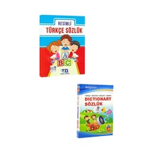 Resimli Türkçe Sözlük + İlköğretim Türkçe İngilizce Sözlük - Englishturkish Dictionary