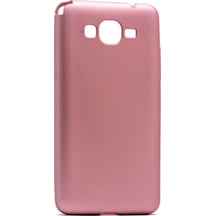 Samsung Uyumlu Galaxy J5 Kilif Mat Estetik Silikon Rose Gold 251608952